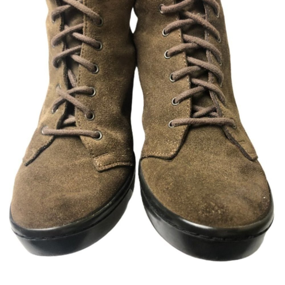 Puma Olive Green Suede Bootie Size 37